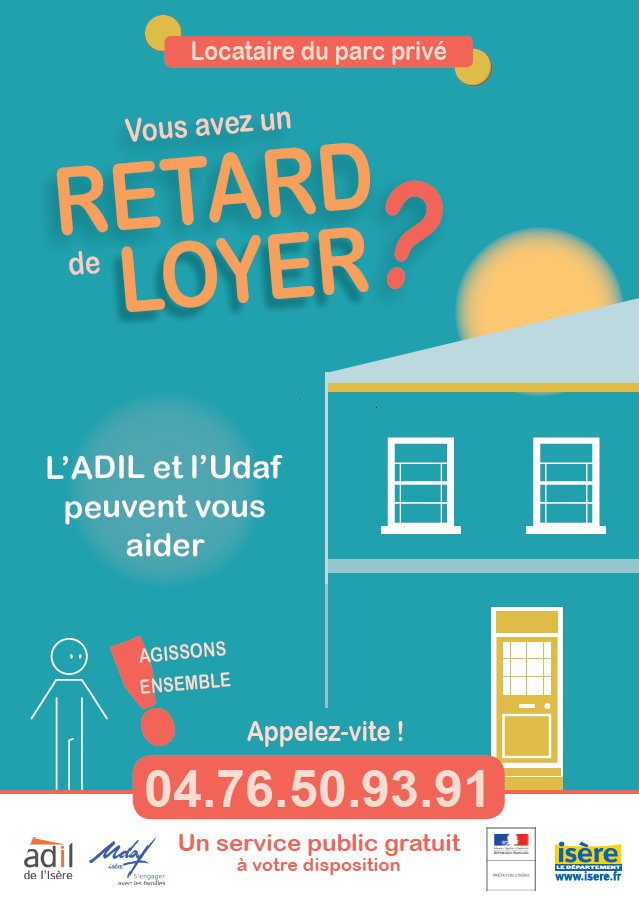 retard de loyer, aide, locataire du parc privé, ADIL