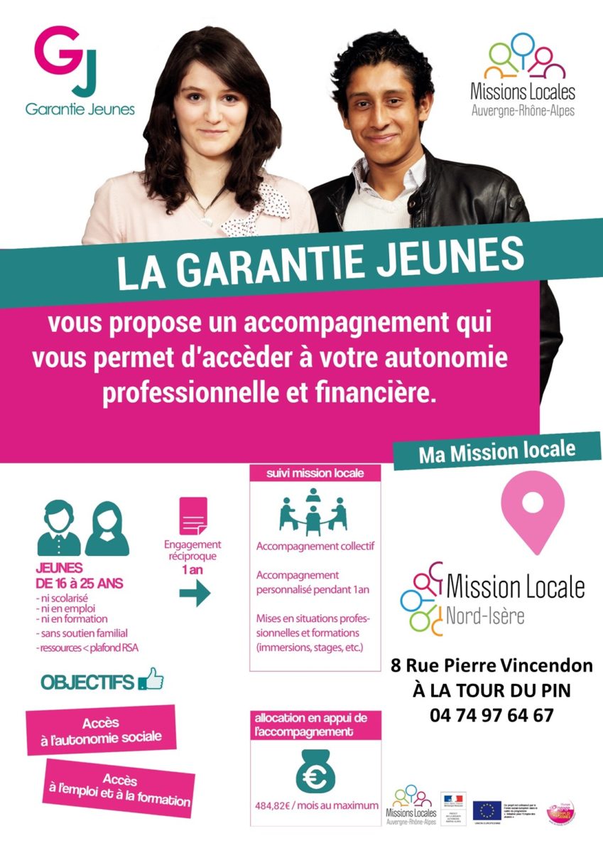 mission locale, garantie jeunes, accompagnement, autonomie, professionnelle, financière, 16 à 25 ans, emploi, formation