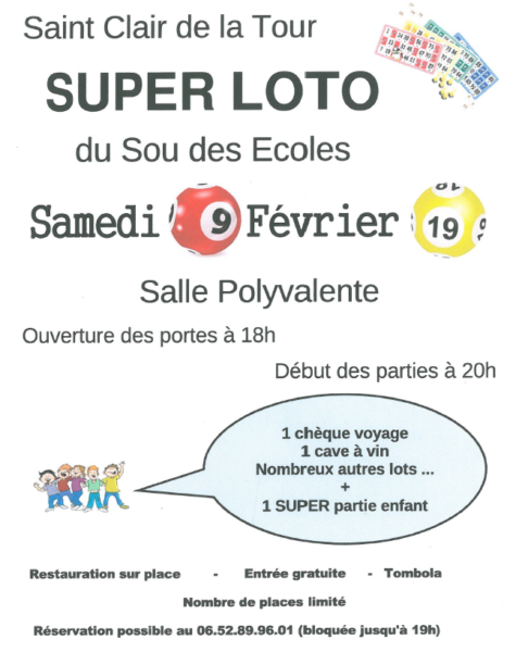 super loto, sou des ecoles, salle polyvalente