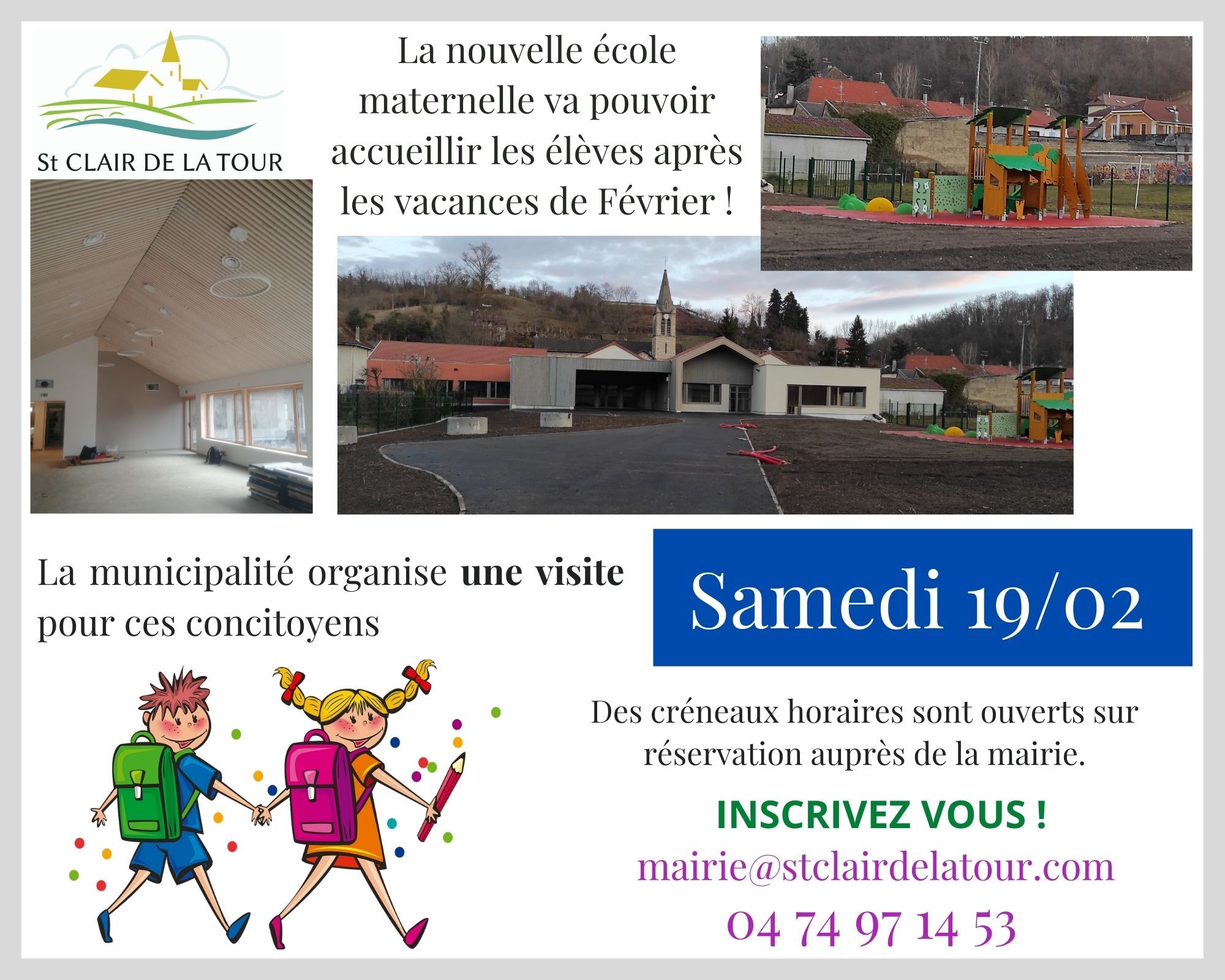 école, maternelle, visite, nouvelle, ouverture, 