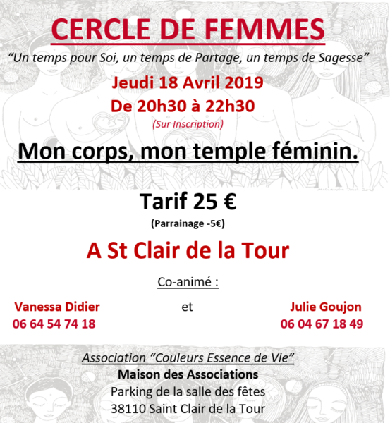 cercle de femmes, MDA, association couleurs essence de vie, un temps pour soi, un temps de partage, un temps de sagesse