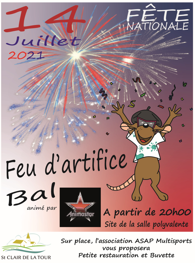 14 juillet, fête nationale, feu d'artifice, bal