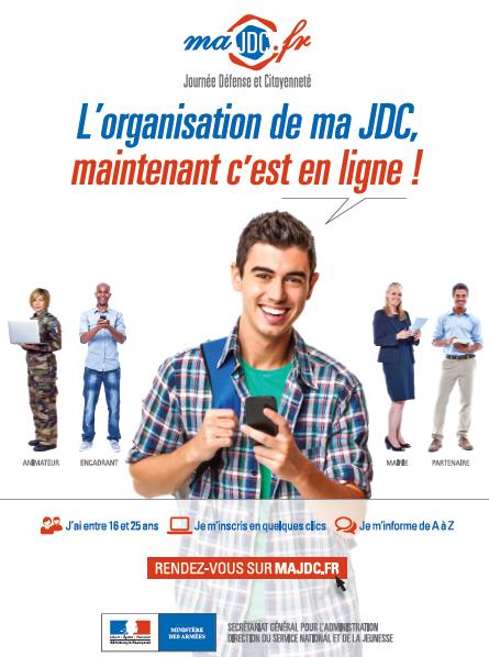 ma JDC, recensement, militaire, organisation, majdc.fr