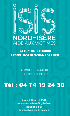 Association ISIS Nord-Isère, aide, victimes