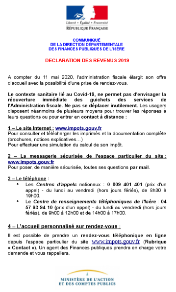 communiqué, direction départementale des finances publiques, déclaration, revenus, administration fiscale