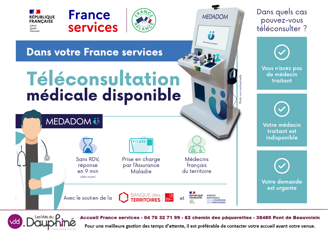 téléconsultation, médicale, borne