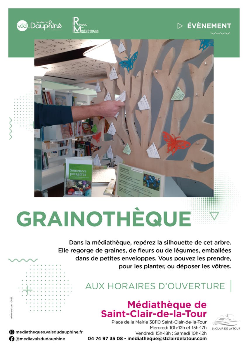 médiathèque, grainothèque