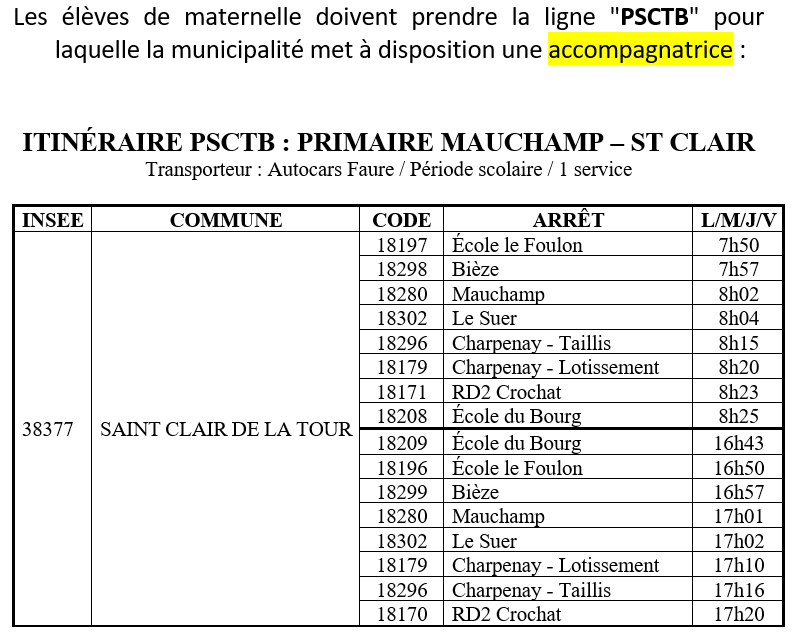 bus, car, transports scolaires, ligne, PSCTB, itinéraire, autocars