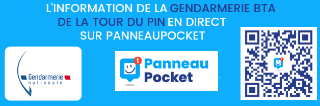 GENDARMERIE DE LA TOUR DU PIN – PANNEAU POCKET
