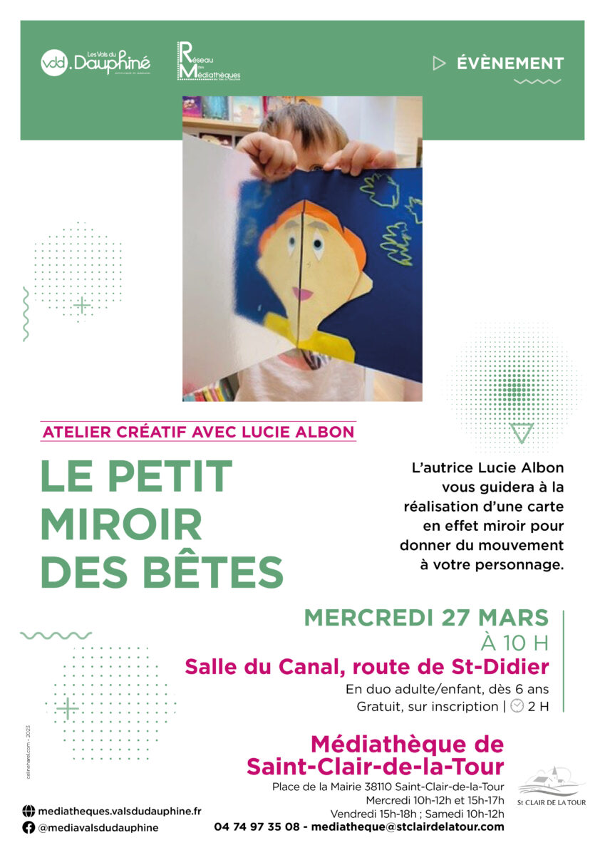 médiathèque, atelier, créatif, Lucie Albon