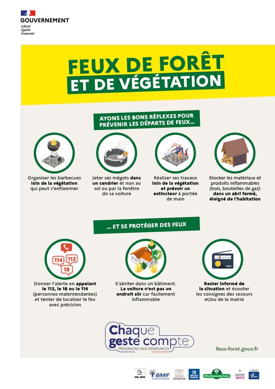 feu, feux, végétation, forêt, protéger, réflexes, prévenir, départ