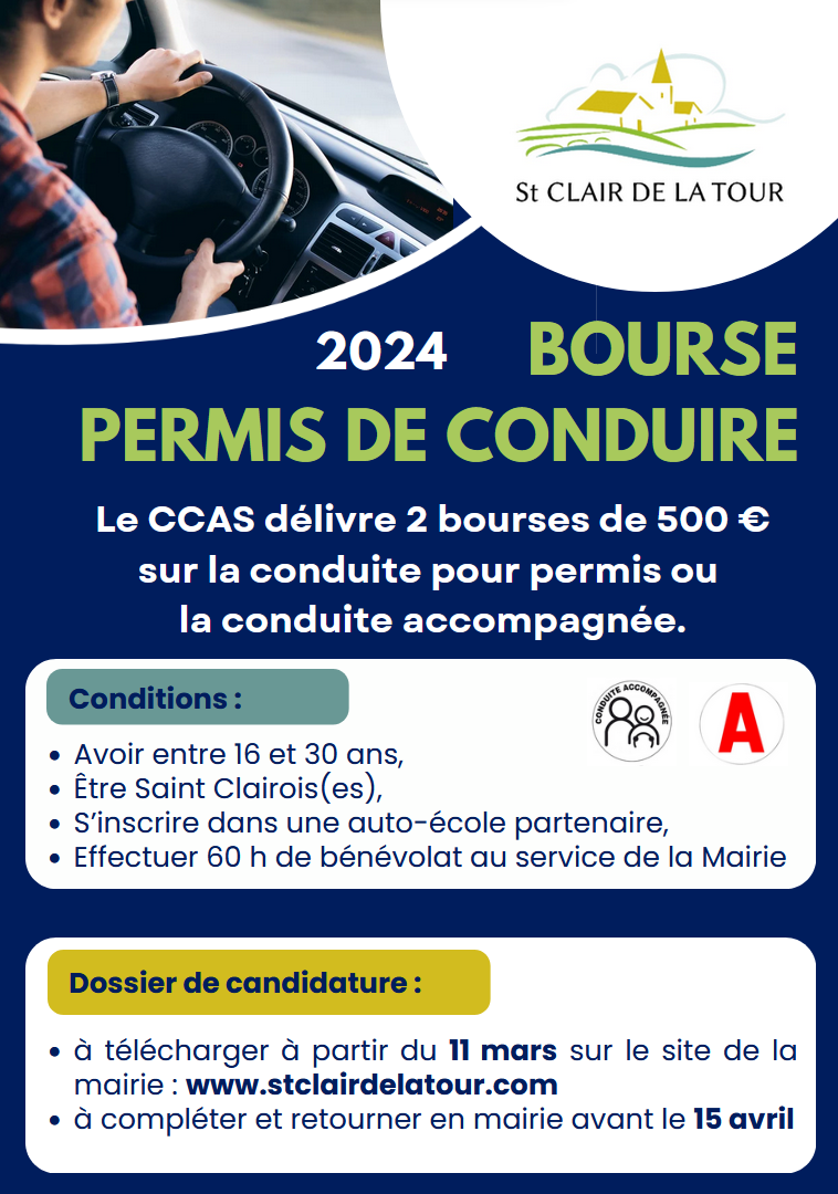 affiche, bourse, permis, conduire, CCAS