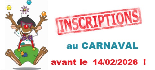 Inscription au carnaval