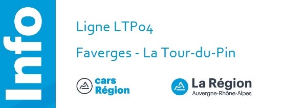 CAR RÉGION : ligne LTP04 – Arrêt “Dussin” non desservi du 3 au 5 juin 2025