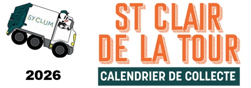 SYCLUM – Calendrier de collecte 2026